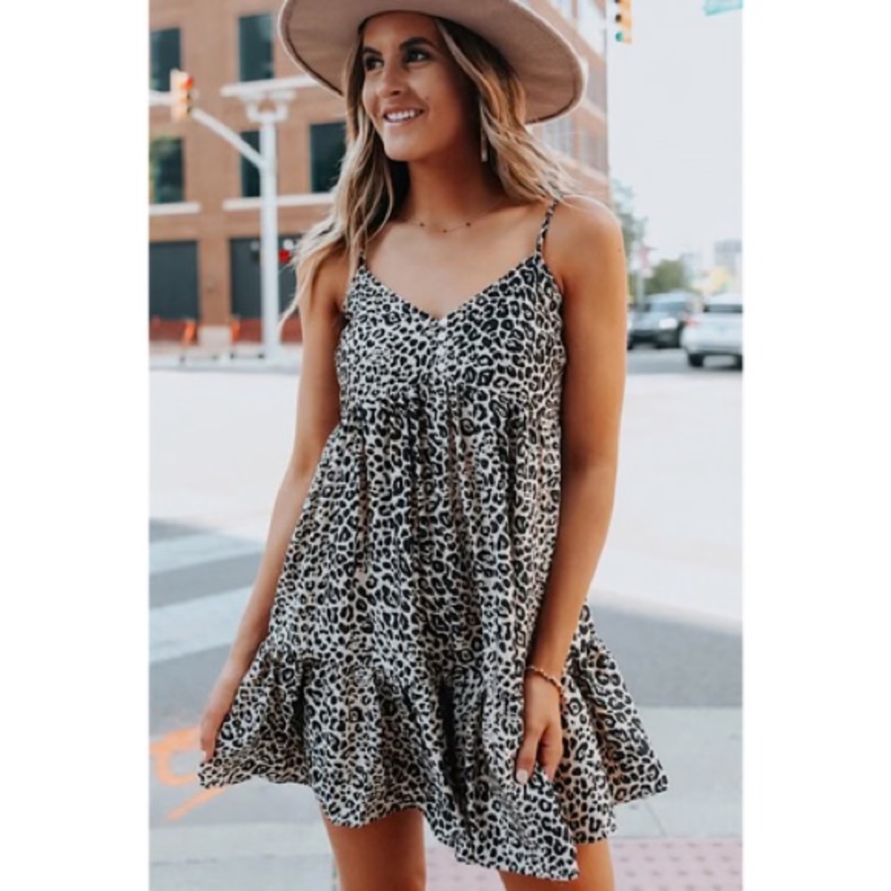 Altar'd State Leopard Print Mini Dress